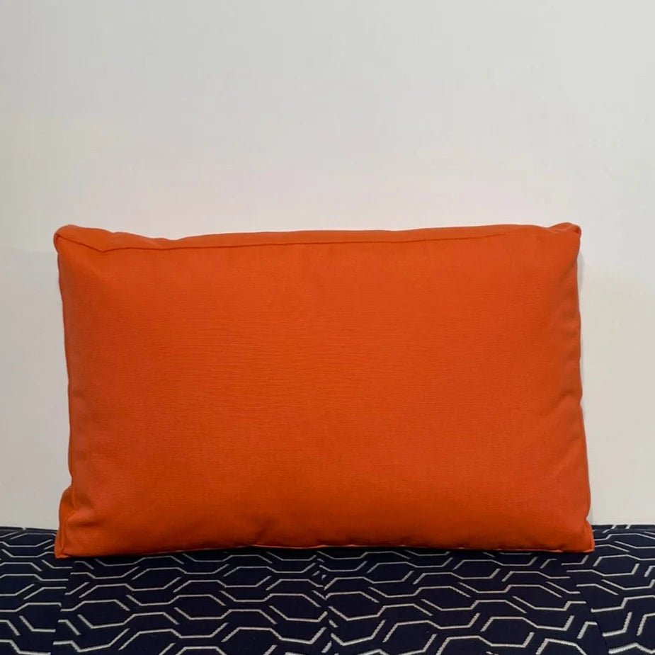Oblique Studio Sunbrella Hero Solid Lumbar Pillow in Melon - RSH Decor