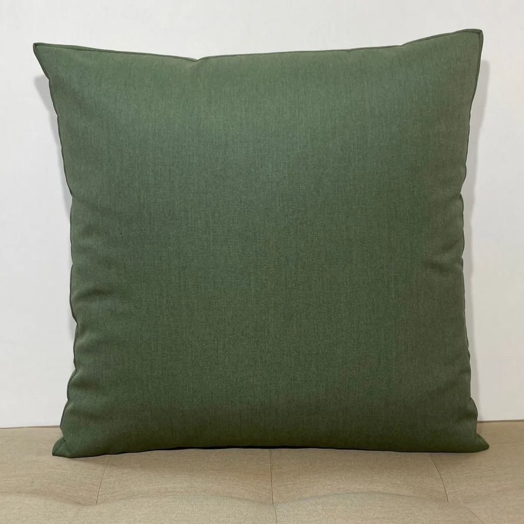 Oblique Studio Sunbrella Hero Solid Square Pillow in Fern - RSH Decor