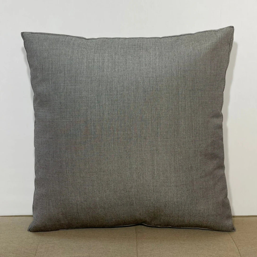 Oblique Studio Sunbrella Hero Solid Square Pillow in Flint - RSH Decor