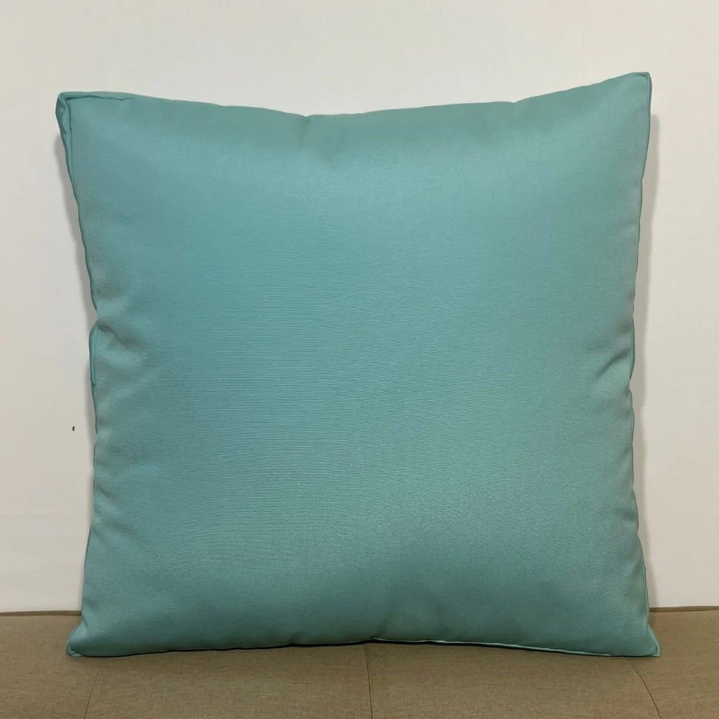 Oblique Studio Sunbrella Hero Solid Square Pillow in Glacier - RSH Decor