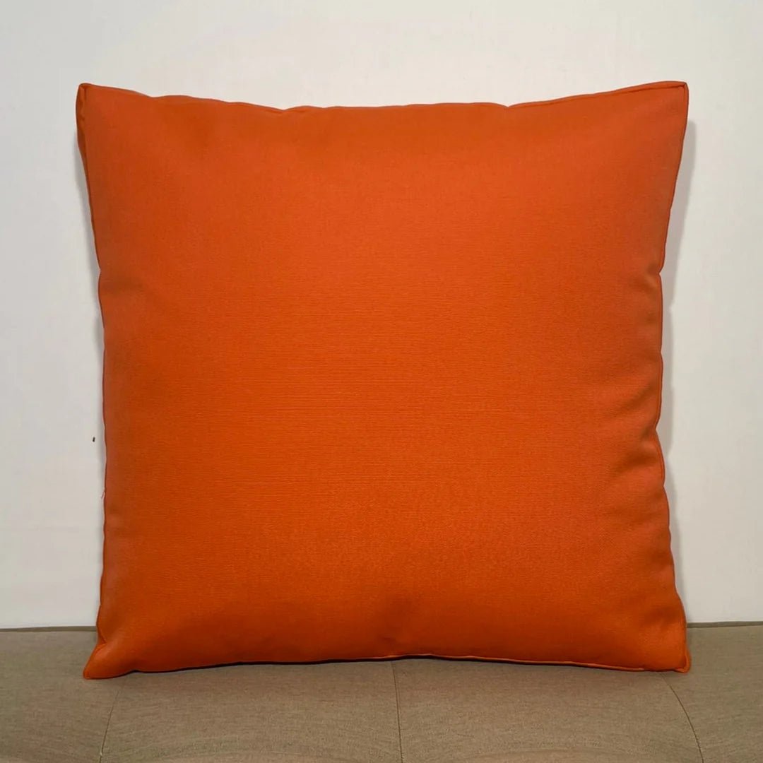 Oblique Studio Sunbrella Hero Solid Square Pillow in Melon - RSH Decor