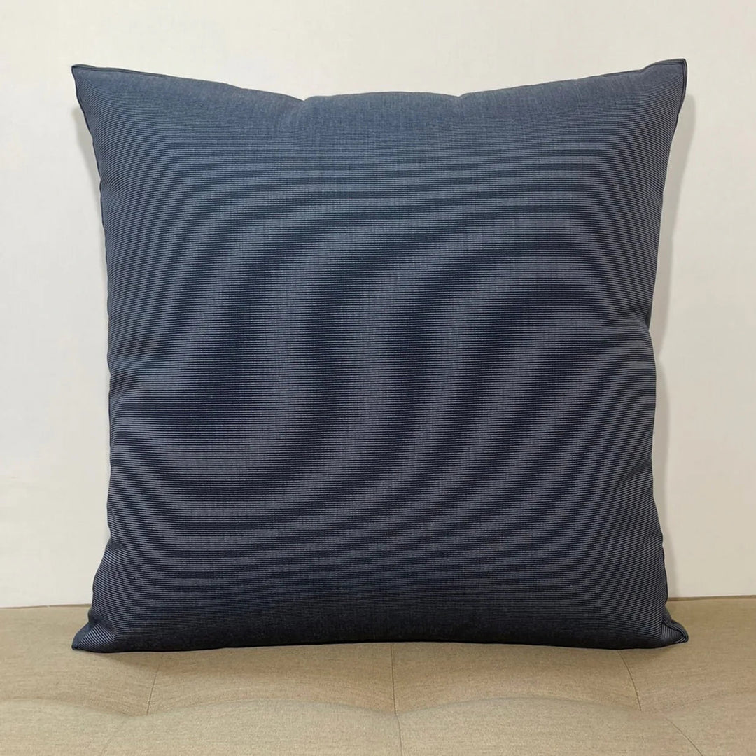 Oblique Studio Sunbrella Hero Solid Square Pillow in Twilight - RSH Decor