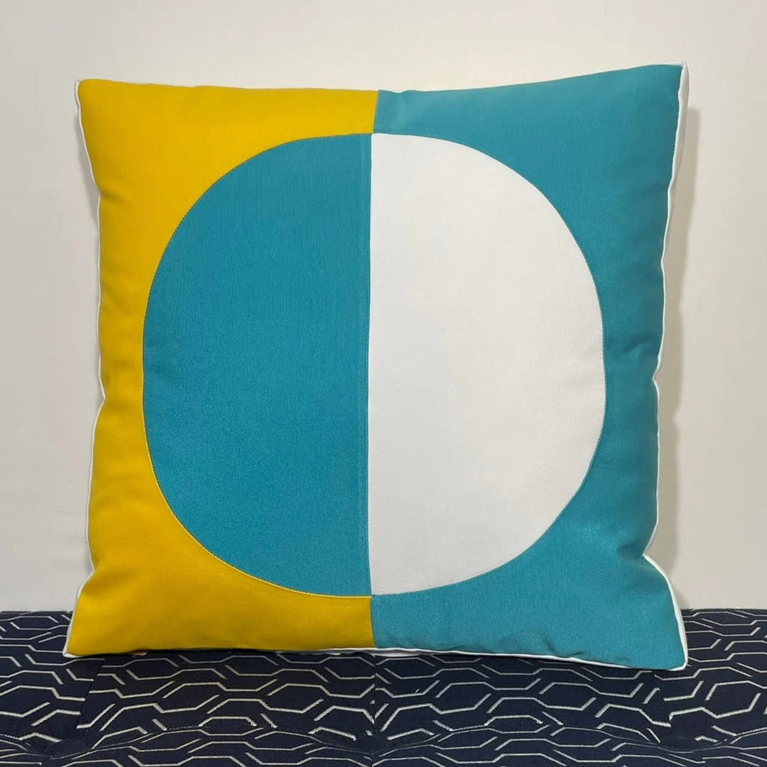 Oblique Studio Sunbrella Reflection Pillow in Aruba/Sunflower - RSH Decor