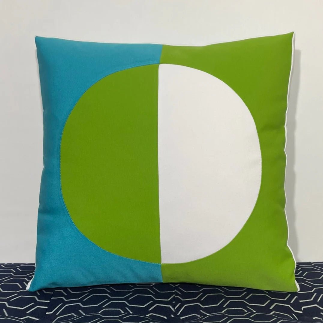 Oblique Studio Sunbrella Reflection Pillow in Macaw/Aruba - RSH Decor