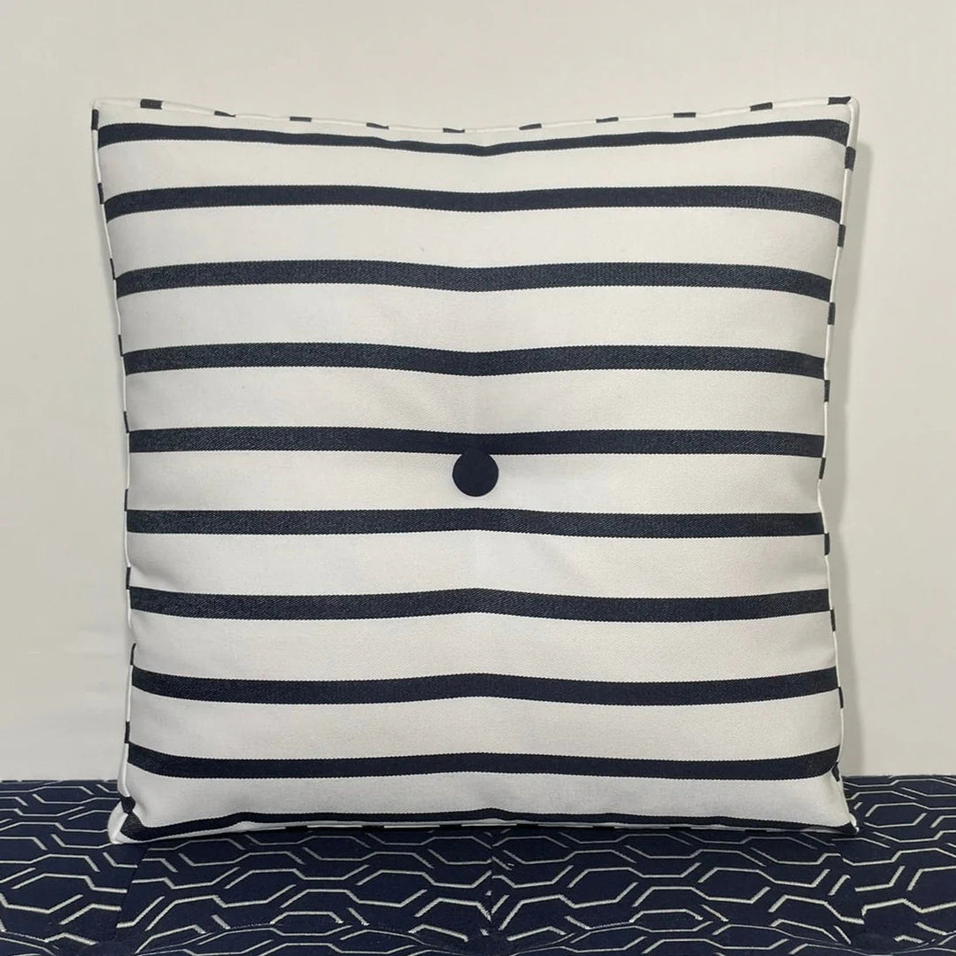 Oblique Studio Sunbrella Square Pillow in Lido Stripe - RSH Decor