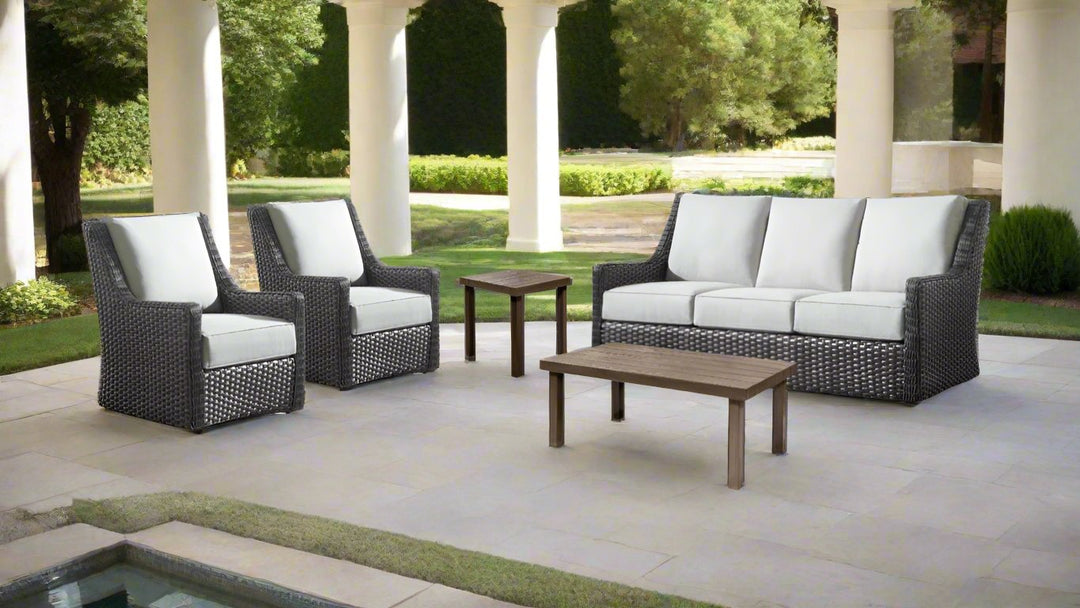 Oconee II Sofa and Club Chairs Set | Phisco Outdoor - RSH Decor