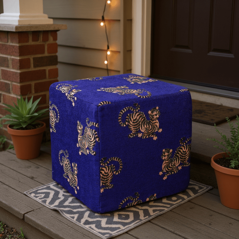 Orange & Purple Ottoman | Orange & Purple Collection - RSH Decor