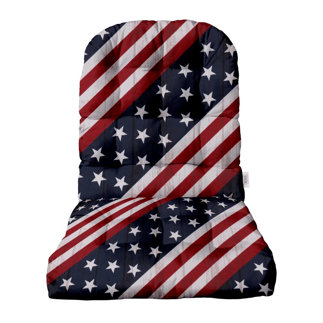 Patriotic Tufted Adirondack Cushion - RSH Decor