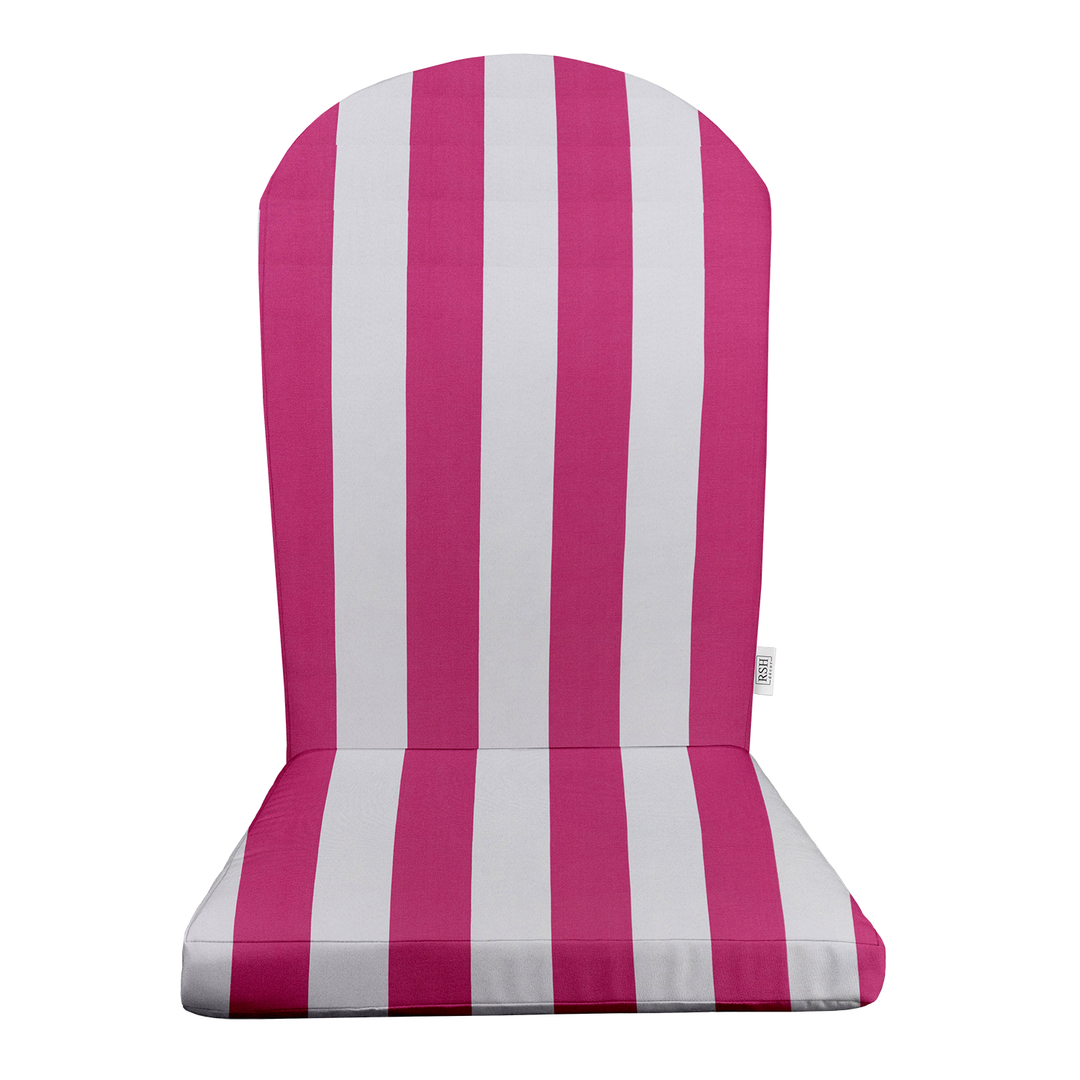 Pink Foam Adirondack Chair Cushion with All-Weather Polyester Spun Fabric