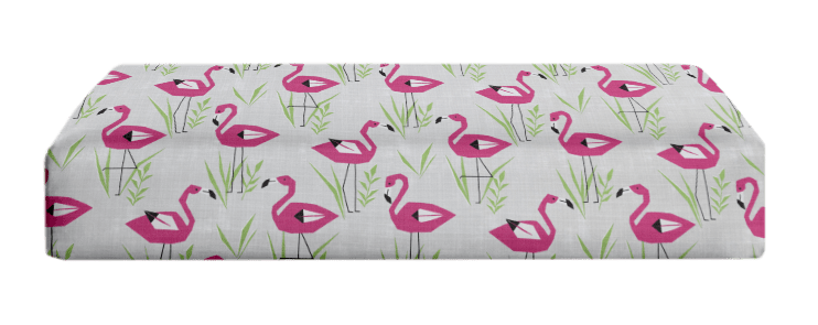 Pink Foam Ottoman Replacement Cushion with All - Weather Polyester Spun Fabric - RSH Decor