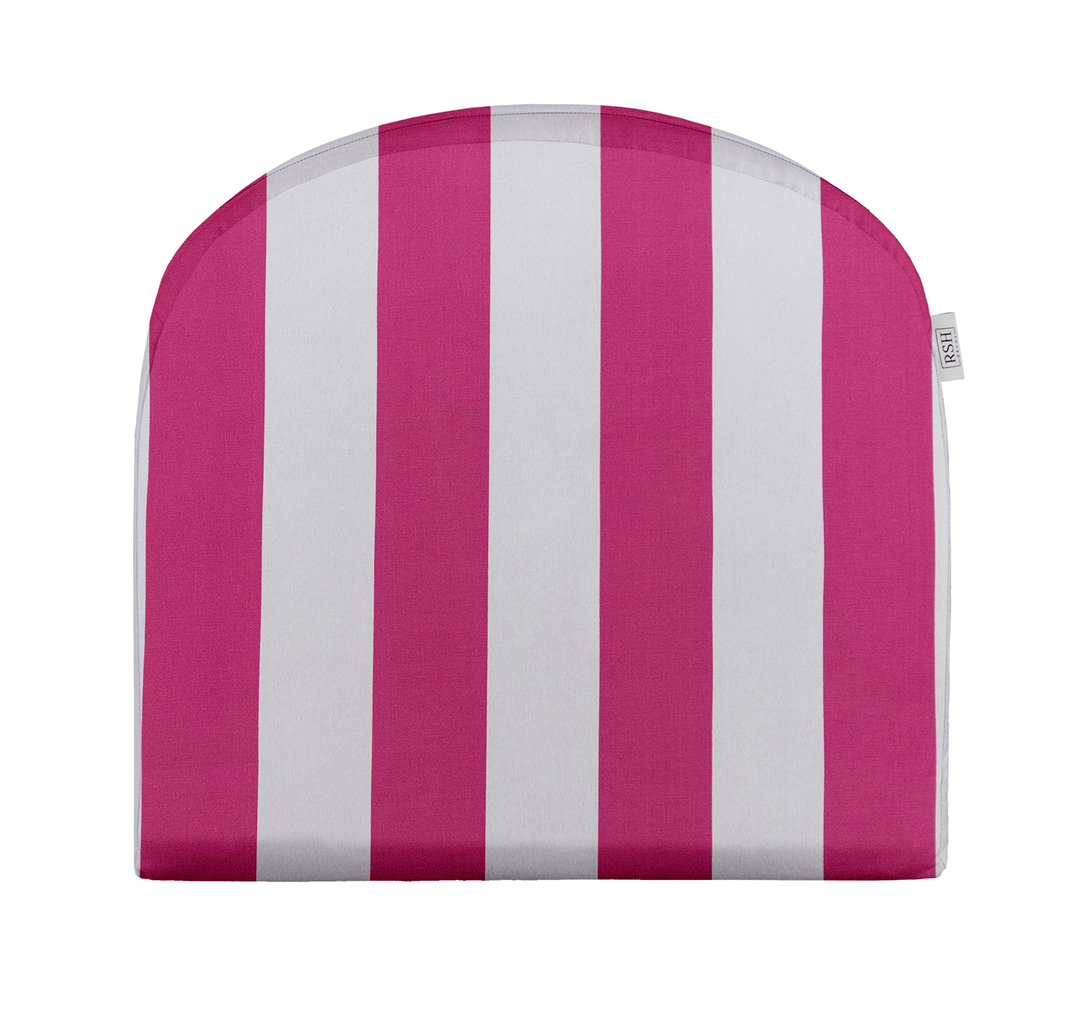 Pink Foam U - Shape Wicker Seat Cushion with All - Weather Polyester Spun Fabric - RSH Decor