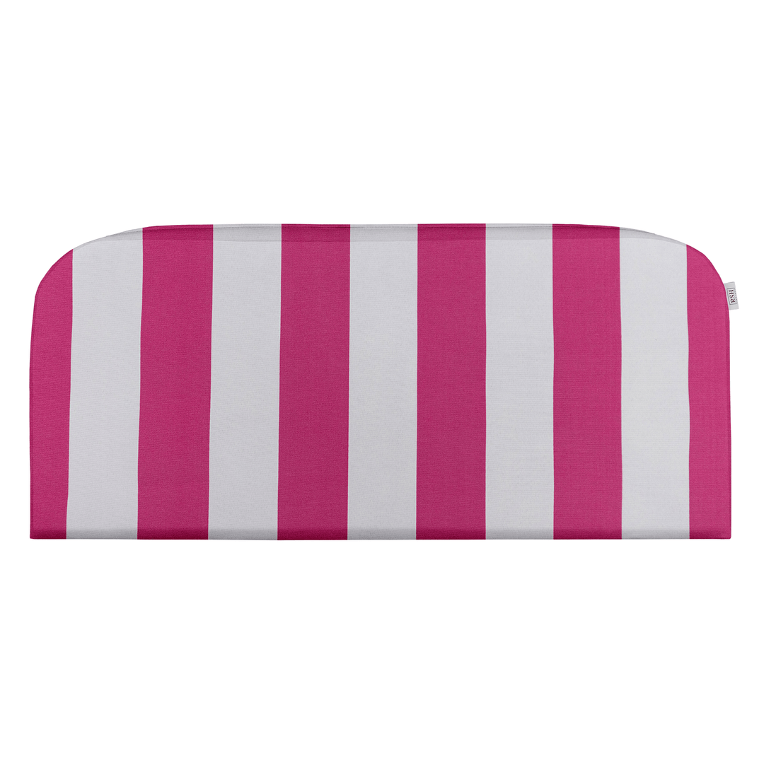 Pink Foam Wicker Loveseat Cushion with All - Weather Polyester Spun Fabric - RSH Decor