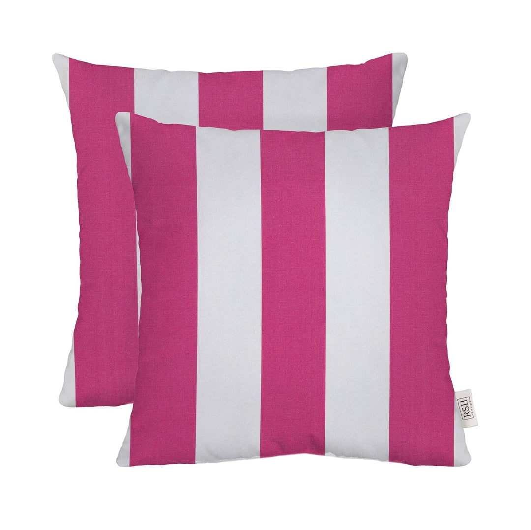 Pink Square Throw Pillow with All - Weather Spun Polyester - RSH Decor