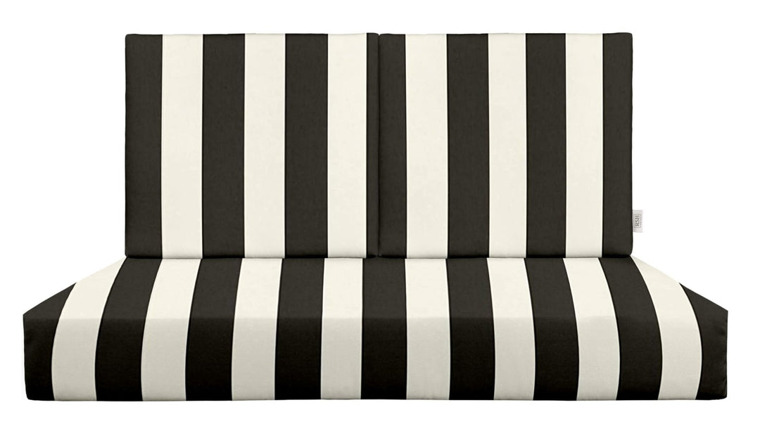 RSH Décor Indoor Outdoor Deep Seating Loveseat Cushion 3 Piece Set Polyester Patterns (1 - 46"x26"x5" Seat & 2 - 23"x21" Backs) - Foam - RSH Decor