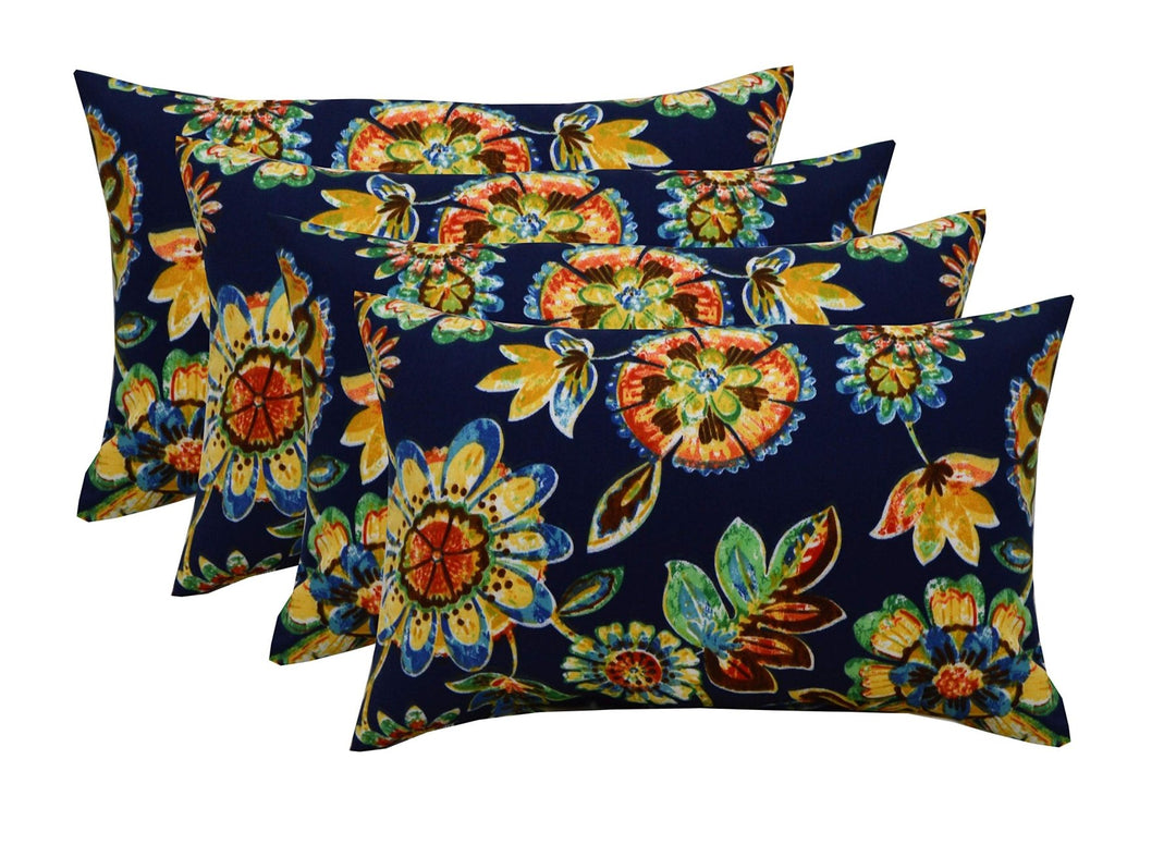 RSH Décor Indoor Outdoor Lumbar Throw Pillows Polyester Patterns - Floral - RSH Decor