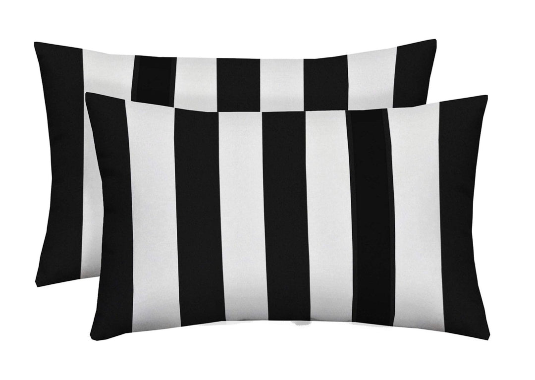 RSH Décor Indoor Outdoor Lumbar Throw Pillows Polyester Patterns - Stripe - RSH Decor