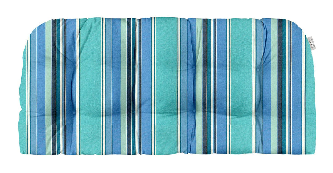 RSH Décor Indoor Outdoor Wicker Loveseat Cushion Sunbrella Pattern (44"x22") - Tufted - RSH Decor