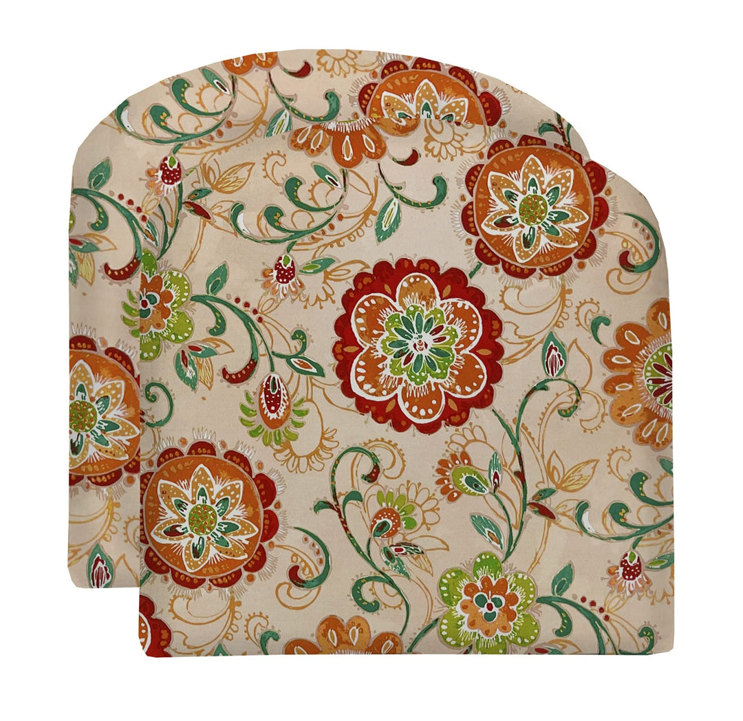 RSH Décor Set of 2 Indoor Outdoor Wicker U - Shape Cushions Polyester Patterns (19"x19") - Foam - RSH Decor