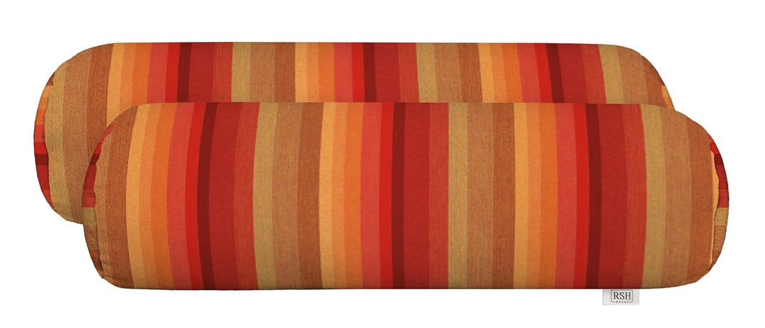 RSH Décor Set of 2 Neckroll Pillows Sunbrella Pattern - RSH Decor