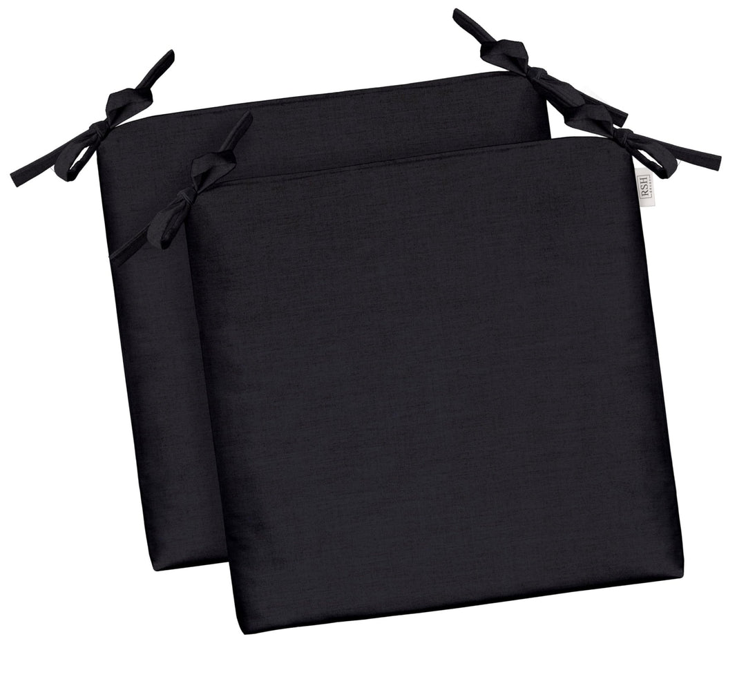 RSH DECOR: Sunbrella Foam Chair Cushions Set of 2 | 15" x 14" x 2" | All - Weather Square Cushions for Patio Furniture | Crafted with Sunbrella Performance Fabric | Play Navy - RSH Decor
