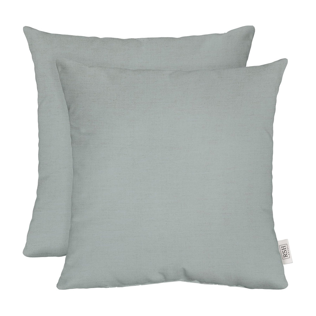 RSH DECOR: Sunbrella Play Square Throw Pillows Set of 2 | 20" x 20" | Water and Fade - Resistant Performance Fabric | Outdoor Pillow Covers with Down - Alternative Inserts | Play Sky - RSH Decor