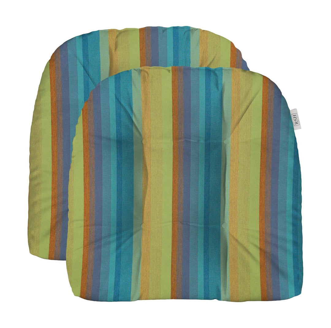 RSH DECOR Ushape Sunbrella Pattern Tufted 19x19 - RSH Decor