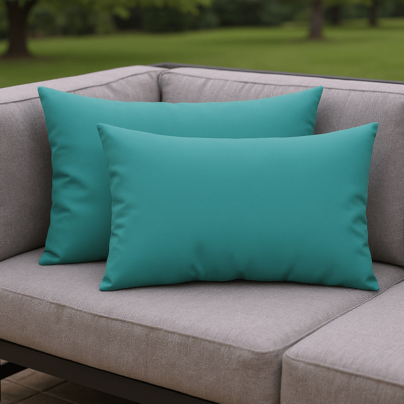 Set of 2 Cancun Blue Lumbar Pillows - RSH Decor