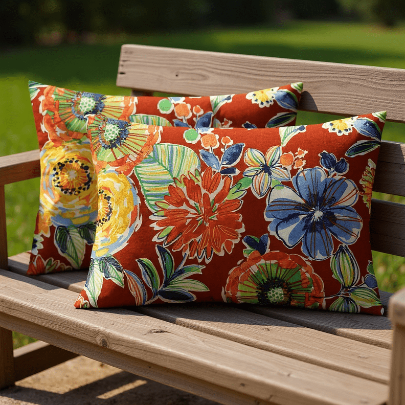 Set of 2 Colsen Berry Lumbar Pillows - RSH Decor