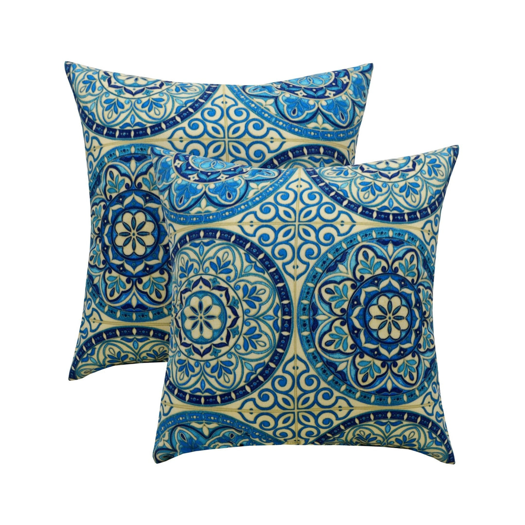 Set of 2 or 4 Square Throw Pillows | All Weather Polyester Fabric | Reversible | 20" x 20" | SPRING FLASH SALE - RSH Decor