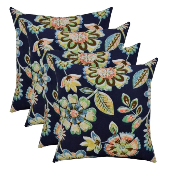 Set of 2 or 4 Throw Pillows | Square 20" x 20" | Daelyn Navy | SUMMER FLASH SALE - RSH Decor