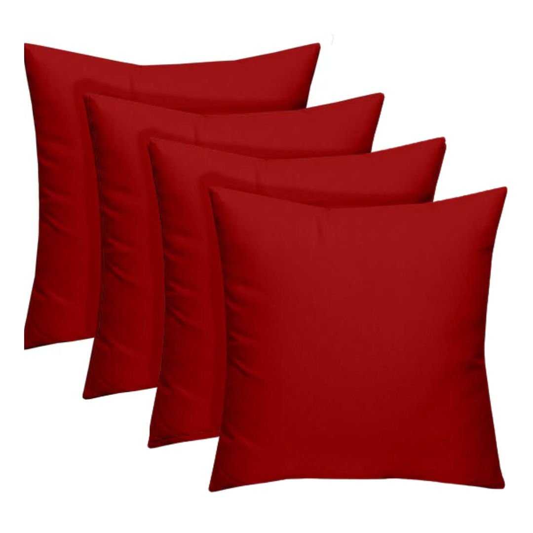 Set of 2 or 4 Throw Pillows | Square 20" x 20" | Red | SUMMER | FLASH SALE - RSH Decor
