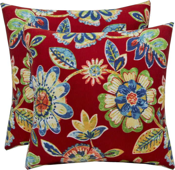 Set of 2 or 4 Throw Pillows | Square 20"x20" | Daelyn Cherry | SUMMER FLASH SALE - RSH Decor