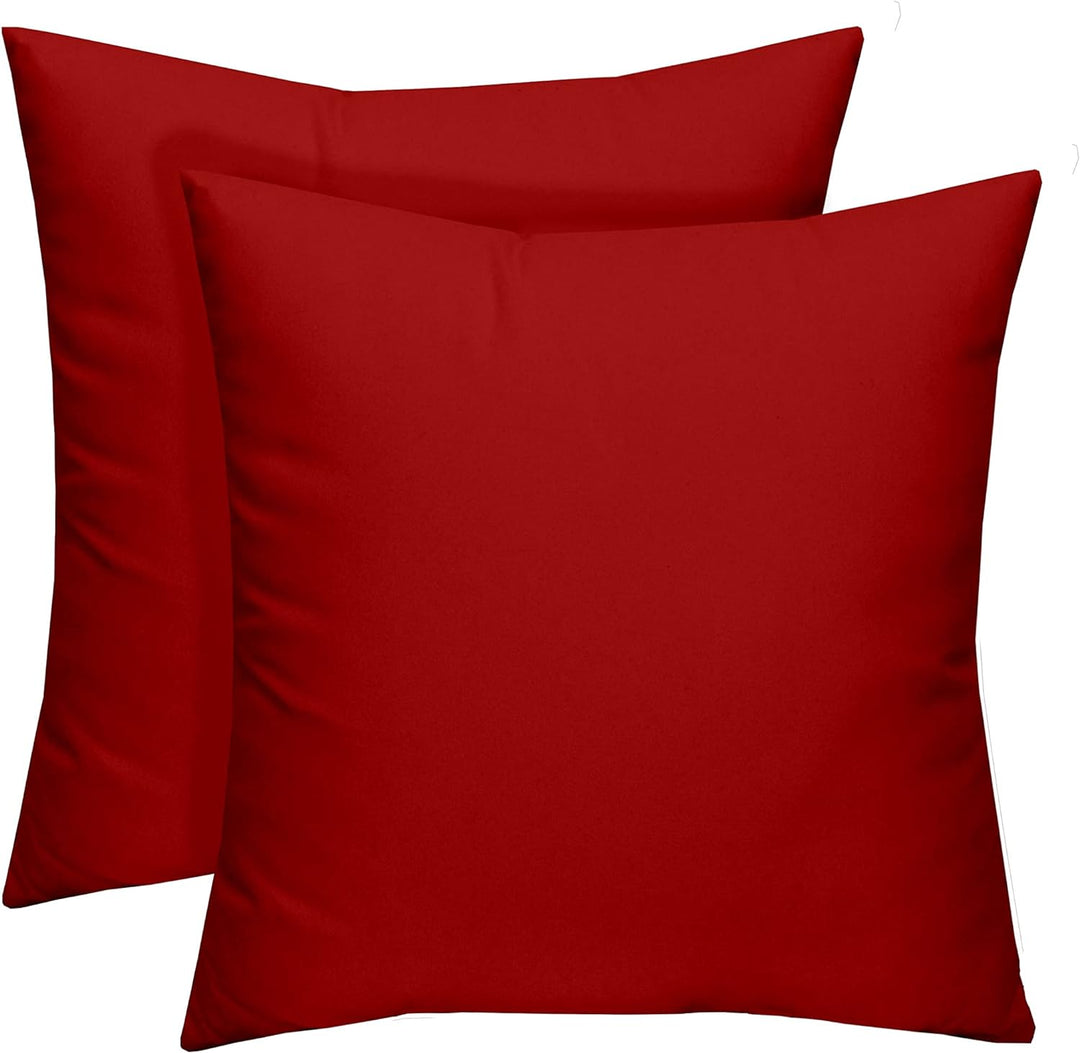 Set of 2 or 4 Throw Pillows | Square 20"x20" | Red - RSH Decor