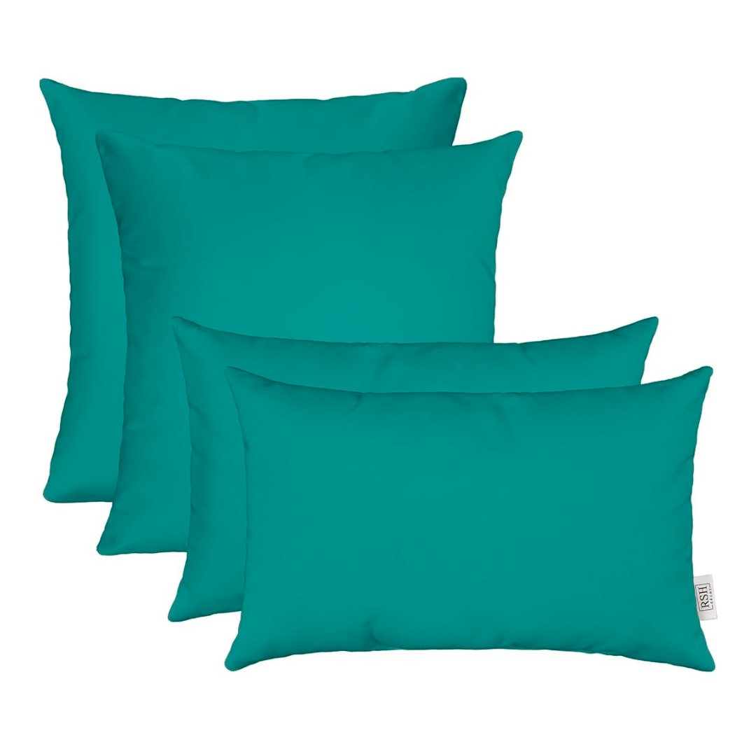 Set of 2 or 4 Throw Pillows | Square & Lumbar Options | Cancun Blue | SUMMER FLASH SALE - RSH Decor