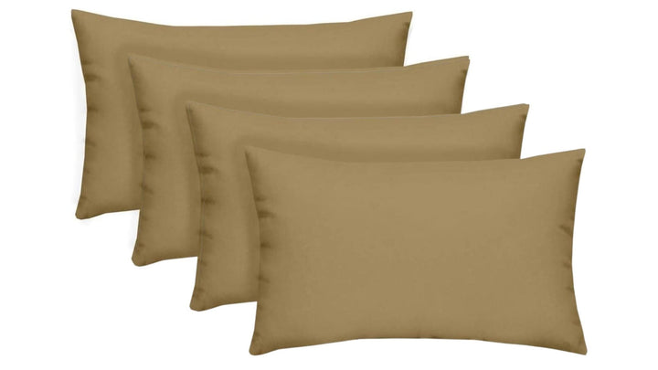 Set of 2 or 4 Throw Pillows | Square & Lumbar Options | Tan - RSH Decor