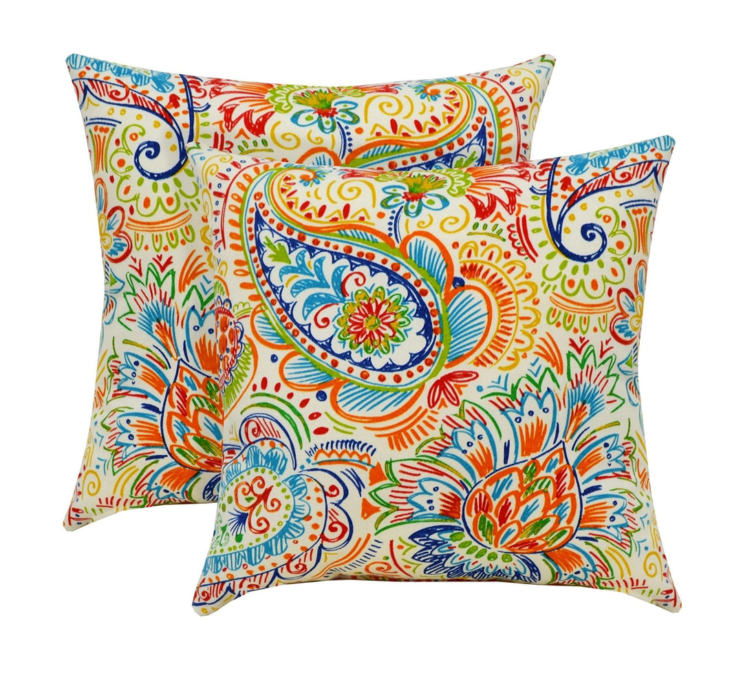 Set of 2 or 4 Throw Pillows | Square Options | Thin Line Paisley | SUMMER FLASH SALE - RSH Decor