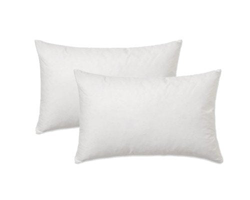 Set of 2 - Pillow Inserts Rectangle / Lumbar Premium for 12"x 20" Pillow Cover - 100% Poly Fiberfill Insert / (Actual Size 13" x 21" for Fullness) | Made in USA - RSH Decor