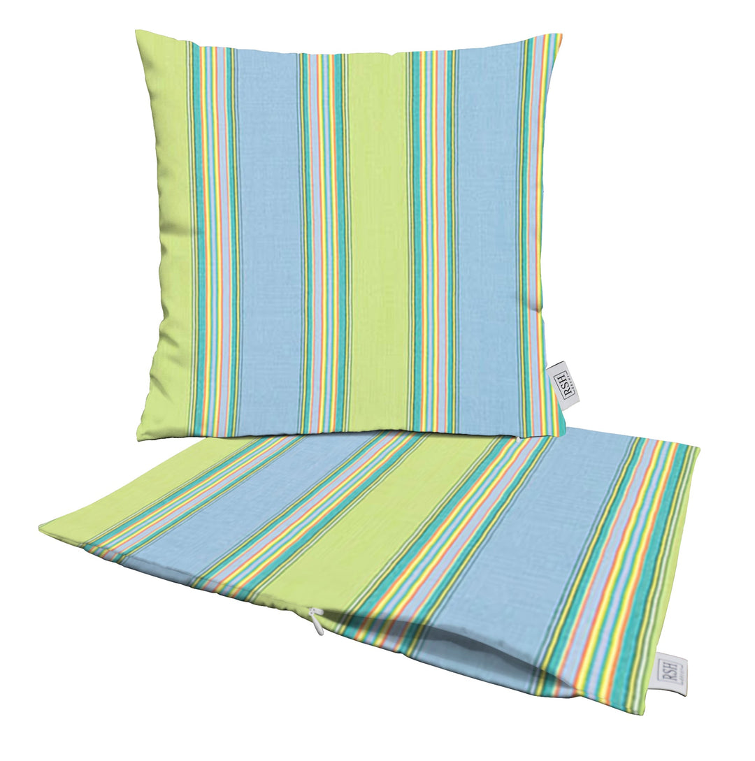 Set of 2 Square Zippered Throw Pillow Covers | Sunbrella Patterns - RSH Decor