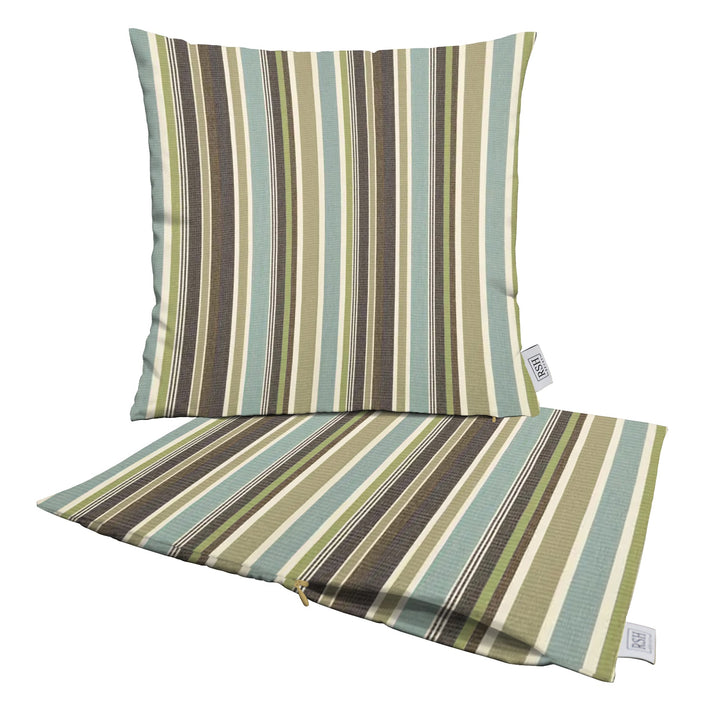 Set of 2 Square Zippered Throw Pillow Covers | Sunbrella Patterns - RSH Decor