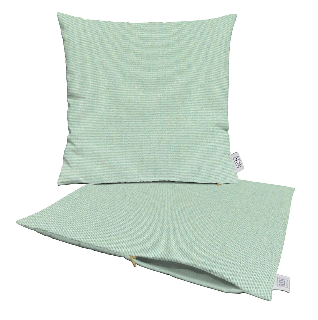 Set of 2 Square Zippered Throw Pillow Covers | Sunbrella Solids - RSH Decor