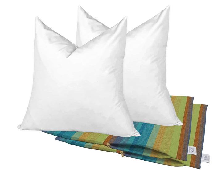 Set of 2 Square Zippered Throw Pillow Covers with Inserts | Sunbrella Patterns - RSH Decor