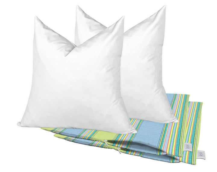 Set of 2 Square Zippered Throw Pillow Covers with Inserts | Sunbrella Patterns - RSH Decor