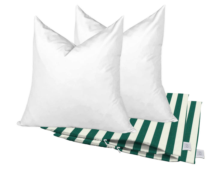 Set of 2 Square Zippered Throw Pillow Covers with Inserts | Sunbrella Patterns - RSH Decor