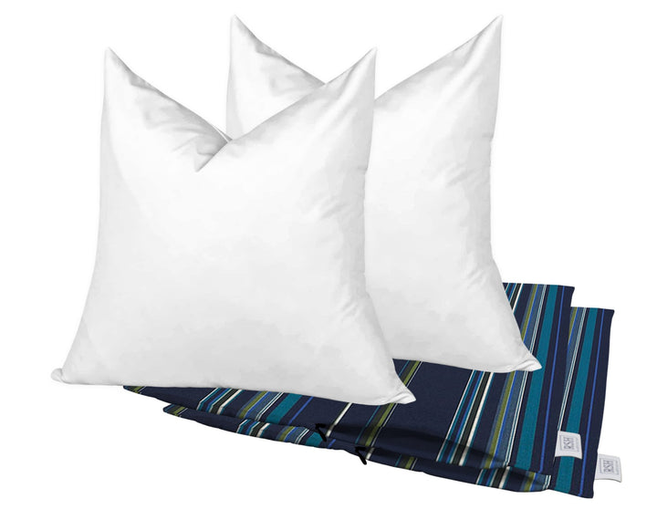 Set of 2 Square Zippered Throw Pillow Covers with Inserts | Sunbrella Patterns - RSH Decor