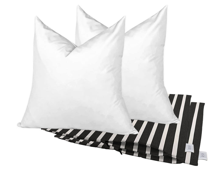 Set of 2 Square Zippered Throw Pillow Covers with Inserts | Sunbrella Patterns - RSH Decor