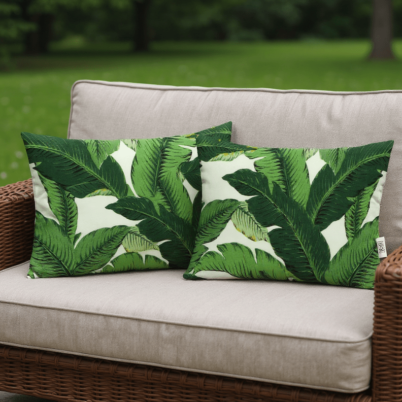 Set of 2 Swaying Palms Aloe Lumbar Pillows - RSH Decor