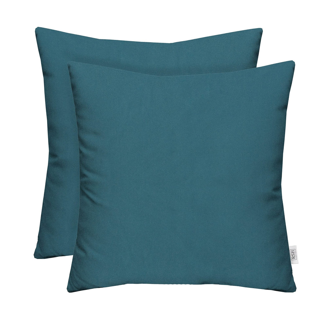 Set of 2 Throw Pillows | 17" x 17" or 20" x 20" | Sunbrella Performance Fabric | Sunbrella Canvas Regatta - RSH Decor