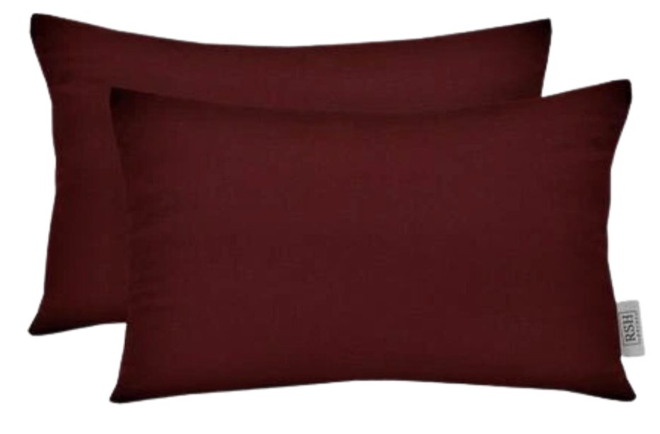 Set of 2 Throw Pillows | Lumbar 20" x 12" | Sunbrella Solids - RSH Decor