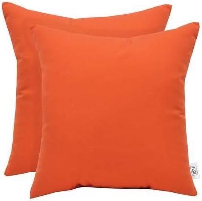 Set of 2 Throw Pillows | Square | Sunbrella Solids - RSH Decor