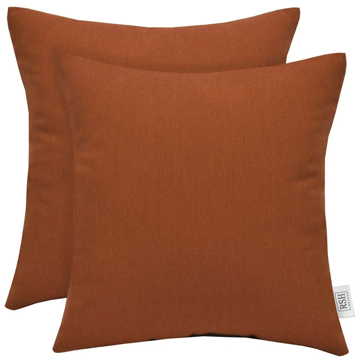 Set of 2 Throw Pillows | Square | Sunbrella Solids - RSH Decor